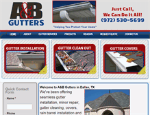 Tablet Screenshot of gutterinstallationdallastx.com